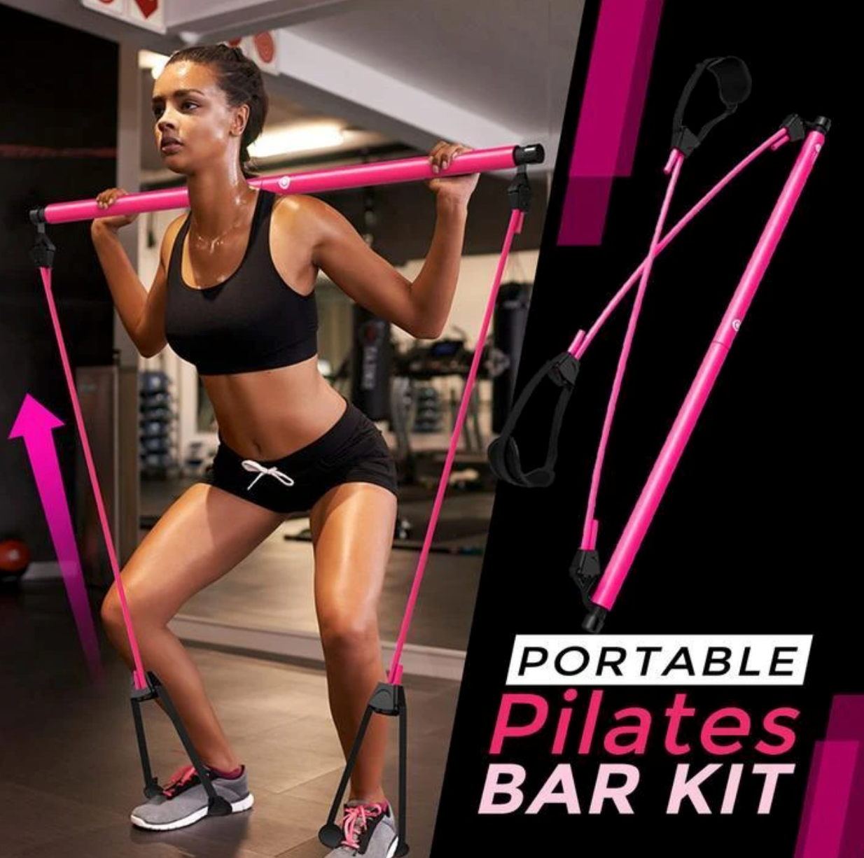 Kit de barra de pilates portátil